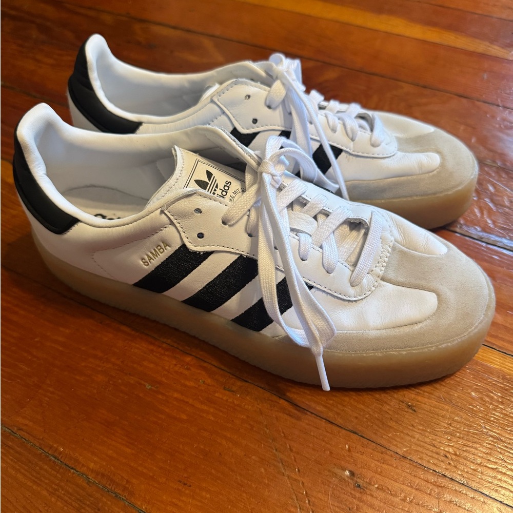 Adidas Samba White and Black Women’s Sneakers